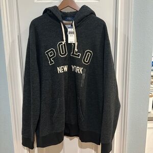 Polo Zip Up Hoodie